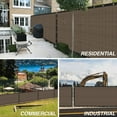 thumbnail image 5 of Privacy Fence Screen,Hengu 4x50FT Windscreen Copper Grommets,Privacy Screen Fit for Commercial Fence and Residential Garden Outdoor,Brown, 5 of 8
