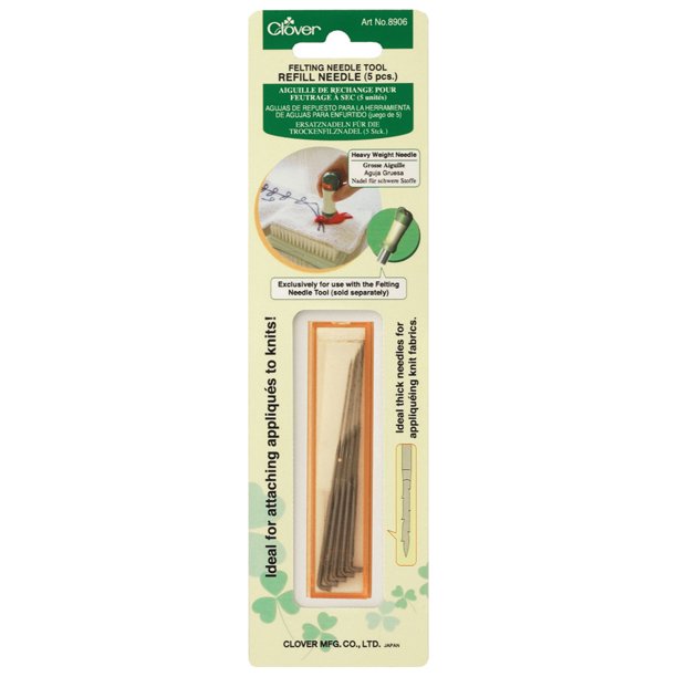 Clover Felting Tool Replacement Needle, HeavyWeight