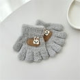 thumbnail image 7 of RUISINERY 1 Pair Cosy Winter Gloves Cartoon Split Finger Mittens for Kids Ages 1-3 Year Soft and Warm Mitts for Outdoor Activity, 7 of 7