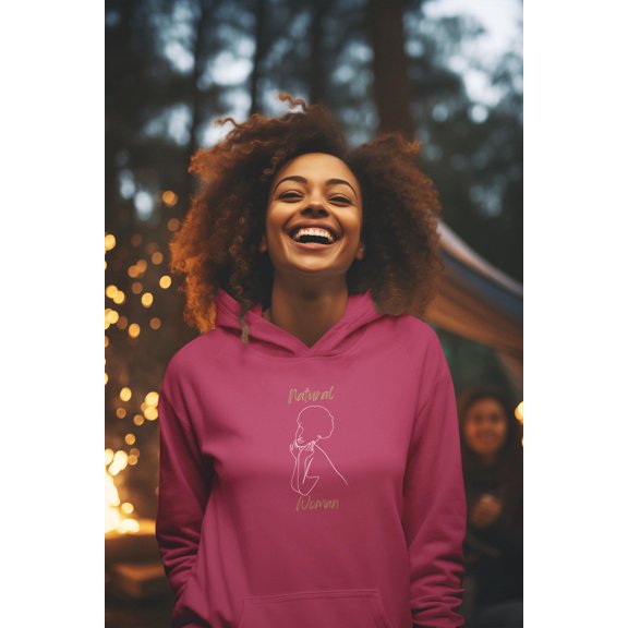 Natural Women Cute Afro (WL) Hoodie