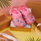 thumbnail image 2 of Zuecos Disney Stitch con forro polar para niñas, color rosa Stitch/Angel, 2 of 6
