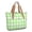 Green and White Checkered Pattern, variant on Green and White Checkered Pattern Large Tote Bag for Women, Polyester Roomy Shoulder Bag with Pockets and Zipper, Lightweight Gifts Ideas for Women Men