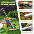 thumbnail image 5 of Dreizack Leaf Roof Brush with Gloves, 21 FT Extendable Roof Cleaning Brush Tool, Lightweight Aluminum Roof Rake Remove Leaves for Shingles, Corrugated, Solar Panel, 5 of 8
