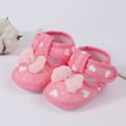 thumbnail image 4 of LNMQLPDBS Kids Summer Shoes Heart Printed with Bowknot Anti Kick Breathable Wear Sandals Closed Toe Summer Outdoor Sandals Lightweight Shoes Casual Soft Non-Slip Sole First Walkers Cute Shoes, 4 of 7