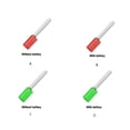 thumbnail image 4 of relayinert Fishing Float Stick Light Luminous Lamp Glowing Tackle Night Deep Red without Battery, 4 of 6