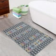 thumbnail image 3 of CAROMIO Area Rug Moroccan Rugs Non-Slip Rubber Backing Stain-Resistant Boho Abstract Carpet for Bedroom Dining Nursery Room Home Office, 2' x 3' Gray, 3 of 6