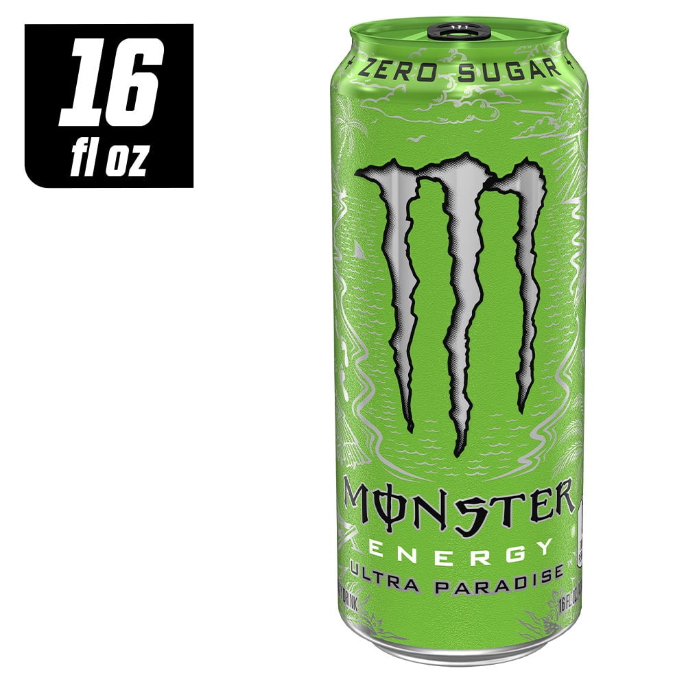 Monster Zero Sugar Ultra Paradise Energy Drink Can 16 fl oz - 3 count