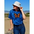 thumbnail image 2 of Monarch Butterfly Art Tie Dye Crystal Women -Image by Shutterstock, Female x-Large, 2 of 4