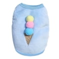 thumbnail image 2 of Walbest Puppy Clothes for Dogs Boy Girl Winter Warm Sweaters Strawberry Ice Cream Decoration Vest Flannel Pet Costume Cut Soft Pet Apparel for Puppy Kitten Pig Rabbit Ferret, 2 of 7