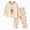 H110-Khaki, variant on NOLDARES 2 Piece Girl Boys Pajamas Kids Long Sleeve Top and Pants Pajamas Pjs Fall Winter Sleepwear Set for Toddler Little Girl Boys(H110-Light Green)