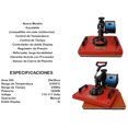 thumbnail image 4 of Combo 9 en 1 Craftech 29x38 Plancha Sublimación Color Rojo con Impresora, 4 of 7
