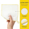 thumbnail image 3 of Unique Bargains Wood Fiber Cleaning Cloth Yellow 12" x 12", 3 of 8