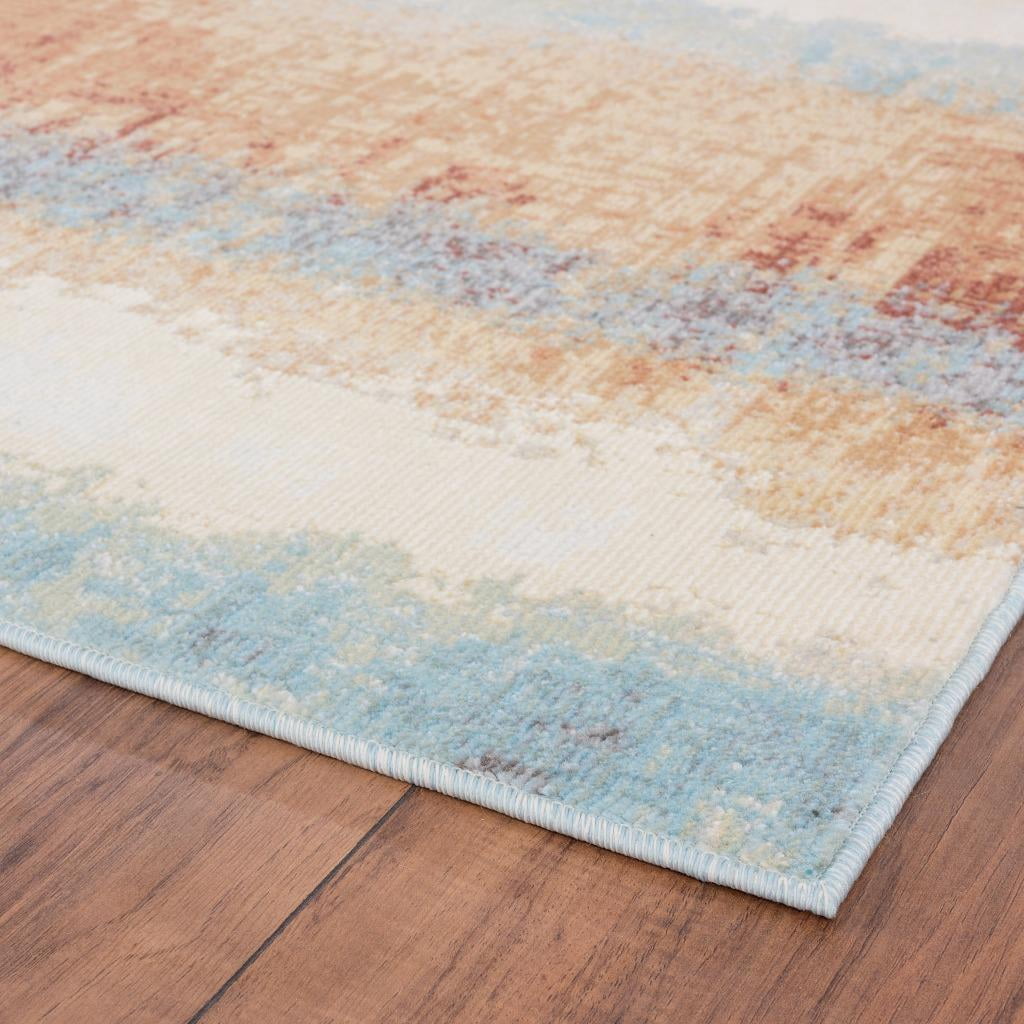 Luxe Weavers Distressed Abstract Multicolor 8x10 Indoor Outdoor Area Rug Patio Carpet