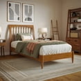 thumbnail image 1 of AFI Orleans Lit Plateforme Bas en Bois Massif Simple TG Style Traîneau en Toffee Clair, 1 of 13