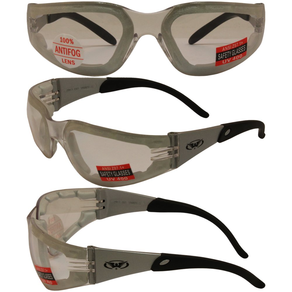 2 Motorcycle Riding Sunglasses or Safety Glasses Day and Night Smoke