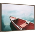 thumbnail image 4 of Kate and Laurel Framed Canvas Wall Art Print Drifting in the Sky by Alicia Bock, 33 x 23 Sylvie Walnut Frame, Modern Contemporary, Beach Art for Wall Decor, 4 of 8