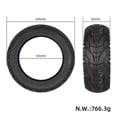 thumbnail image 2 of 10-Inch 80/65-6.5 Highway Tire Tire for Zero 10X Electric Scooter 255x80 10x3 Tire, 2 of 5