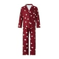 thumbnail image 3 of Viworld Christmas Family Matching Pajamas Nightwear Set Pants Christmas Family Button Pajamas Matching Santa Claus Sleepwear, 3 of 8