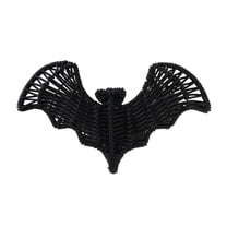 Shoreew Halloween Rattan Bat Decoration 3D Scary Black Plastic Woven Bat Wall Hanging Decor for Tree Porch Yard Lawn Indoor Outdoor Farmhouse Decor