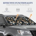 thumbnail image 3 of Kdxio Dogs Print 2-Piece Sun Shade Front Windshield - Foldable Car Front Window Sunshades For Most Sedans Suv Truck, 3 of 6