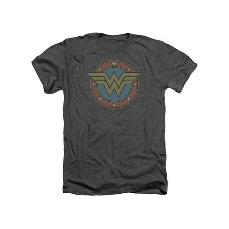 Wonder Woman Comic - DC Comics Wonder Woman Muted Classic Logo Adult Heather T-Shirt Tee