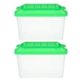 thumbnail image 5 of KAKOWELY fish tanks large 2pcs Reptile Feeding Terrarium Pet Portable Small Reptile Cage Fish Tank Handheld Small Pet Box Transparent Tortoise Tank Breeding Case, 5 of 5