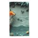 thumbnail image 1 of Balery Paper Fox Crow Fantasy Toalla de Microfibra Premium con Estampado – 27.5x16 pulgadas, Alta Absorción, Suave y Aterciopelada, Secado Rápido, 1 of 6