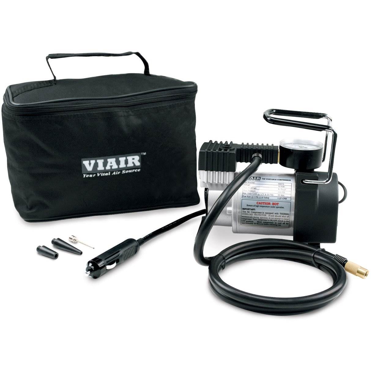 Viair 70P Portable 12V Air Compressor Kit Use For Passenger Car Tires 2 Pack 