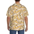 thumbnail image 3 of Rateoe Cute Shiba Pattern Men's Short Sleeve Classic Shirt, Casual Short-Sleeved Shirt, Lightweight Summer Shirt, Cuban Collar Shirt,Button-Front Shirt-Small, 3 of 5