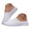 White, variant on Pandaie Womens Mesh Walking Mules Sneakers Knit Breathable Open Back Slip On Shoes Orthopedic Tennis Backless Slippers with Arch Support (Black,6.5)