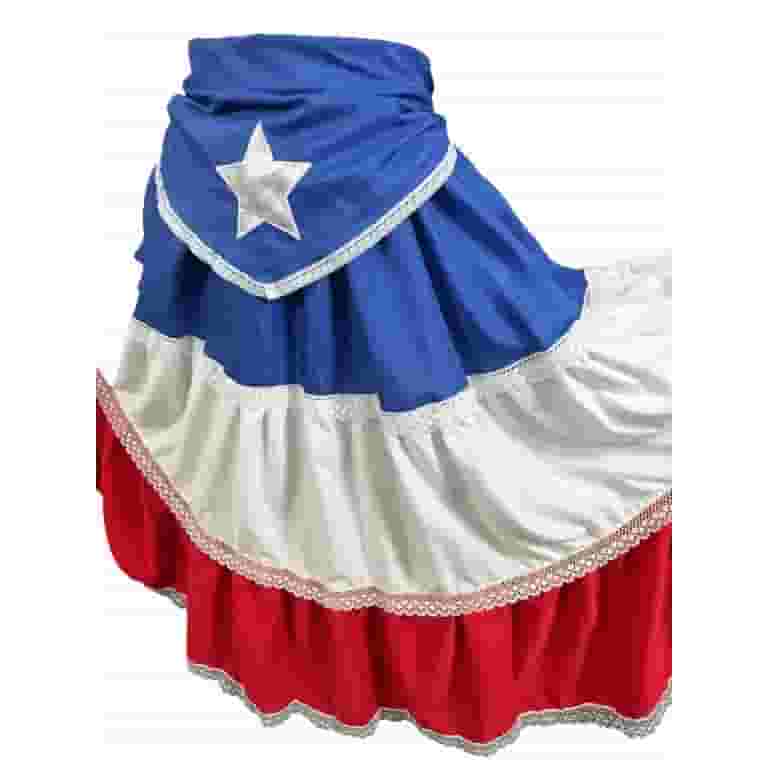 Puerto Rican Traditional Women Fiesta Dress with Blue Flag & Star Belt - Walmart.com Puerto Rican Traditional Women Fiesta Dress with Blue Flag & Star Belt - Walmart.com