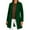 Green, variant on Women's Classic Double-Breasted Trench Coat Notch Lapel Faux Wool Overcoat with Pockets, Mid-Length Structured Outerwear for Fall and Winter