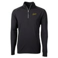thumbnail image 2 of Men's Cutter & Buck Black George Mason Patriots Adapt Eco Knit Stretch Recycled Big & Tall Quarter-Zip Pullover Top, 2 of 3