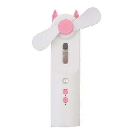

Famure Water Misting Fan - Portable Handheld Fan - Rechargeable Personal Mister Fan with 2 Speeds Water Spray Travel Mini Fan for Kids Women Men