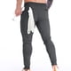 thumbnail image 4 of Pantalones largos para hombre, color liso, bolsillos, cremallera, cuerda, pantalones casuales, pantalones para hombre, 4 of 4