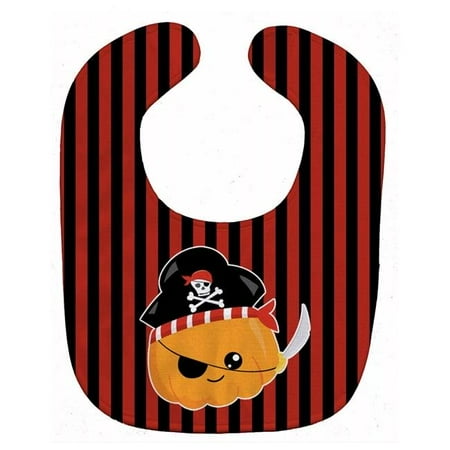 Carolines Treasures BB6962BIB Halloween Pumpkin Pirate Baby Bib