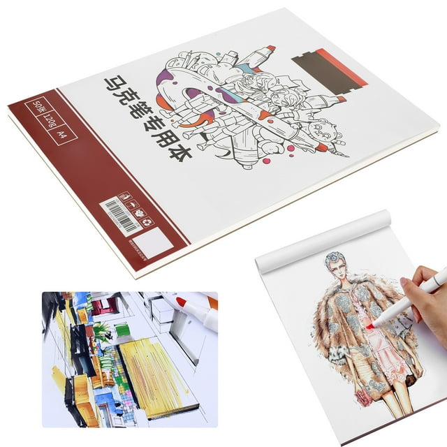 Libro de papel de pintura de papel para rotulador Graffiti pintado a mano arte estudiante accesorios de dibujo A4 297 x 210 mm ANGGREK Otros