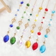 thumbnail image 3 of Crystal Wind Chime Hanging Moon Dreamcatcher Diamond Prisms Dreamcatcher Rainbow Pendant Garden Decoration, 3 of 8