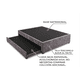 thumbnail image 2 of Cama Base Basic Matrimonial con cama baja individual acolchonada, Atlas del Descanso color Gris, 2 of 3