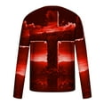 thumbnail image 3 of LbsKUS Mens Long Sleeve Shirt Funny Cross 3D Graphic Print Tees Tops Workout Slim-Fit Pullover Crewneck Sweatshirs Christian Religious Bible T-Shirts, 3 of 4