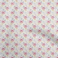thumbnail image 1 of oneOone Rayon White Fabric Florals Sewing Craft Projects Fabric Prints By Yard 56 Inch Wide, 1 of 4