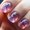 W4, variant on Spring Press Nails Medium Nails Black Gradient Square Press Nails Coffin Glossy False with Designs Full Cover Nails Glue Stick for Women 24 count