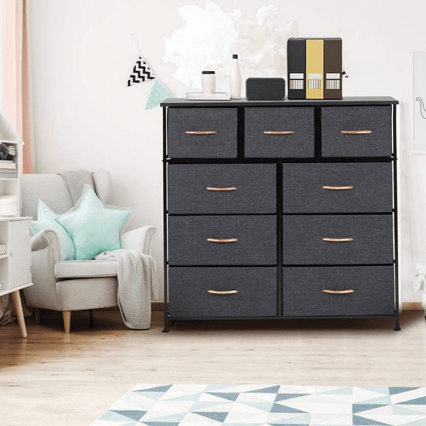 Erommy 9 Drawers Storage Fabric Dresser, Dressers That Save Space
