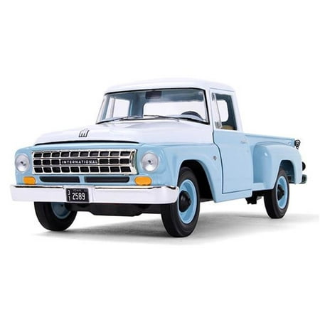 International C1100 Pickup Truck Seascape Blue with White Top 1/25 Diecast Model Car by First