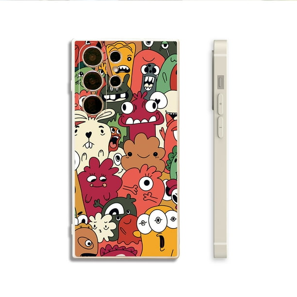 Muestra tu estilo único con esta innovadora y minimalista funda de goma TPU con estampado de dibujos animados para teléfono - Serie iPhone