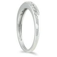 thumbnail image 4 of SZUL Women's 1/10 Carat TW Blue Diamond Wedding Band in 10K White Gold, 4 of 6