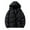 Black, variant on Jackets for Men Stitching Drawstring Hooded Slim Fashion Jacket Coat Outwear