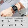 thumbnail image 4 of Smart Watch IPX7 Pulsera de frecuencia cardíaca a prueba de agua Presión arterial Oxígeno Bluetooth 5.1 Reloj de pulsera, Azul Inevent EL001916-01B, 4 of 7