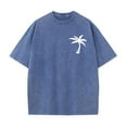 thumbnail image 4 of Fnnxeal Mens T-Shirts, Big and Tall Shirt Relaxed Fit Short Sleeves Tees Summer Casual Graphic Navy Shirt for Men Size 4XL, 4 of 5