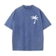 thumbnail image 4 of Tops para hombre, blusas y camisas de cuello redondo y manga corta para hombre, camisetas deportivas informales de color liso con cuello redondo y efecto desgastado, blusas de licra para hombre., 4 of 5